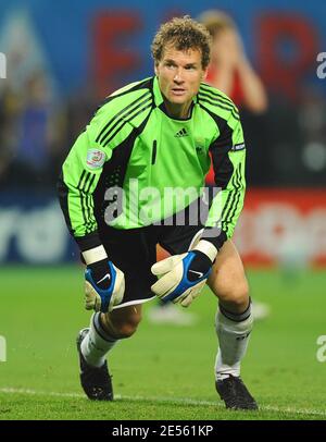 Le gardien de but allemand Jens Lehmann lors du match final de l'UEFA EURO 2008 entre l'Espagne et l'Allemagne à Ernst Happel Stadion à Vienne, Autriche, le 29 juin 2008. L'Espagne a gagné 1-0. Photo de Steeve McMay/Cameleon/ABACAPRESS.COM Banque D'Images