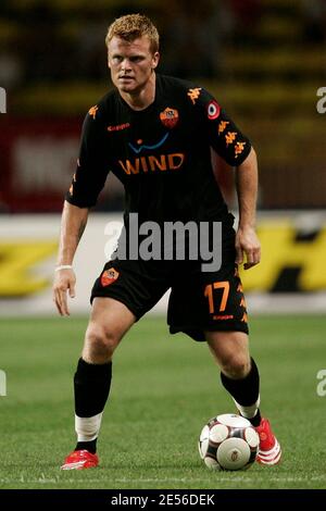 Jean Arne Riise de Rome lors du match de football amical, Monaco contre AS Roma, au stade Louis II de Monaco, Monaco, le 2 août 2008. La correspondance s'est terminée par un tirage de 0-0. Photo de Sébastien Boue/Cameleon/ABACAPRESS.COM Banque D'Images