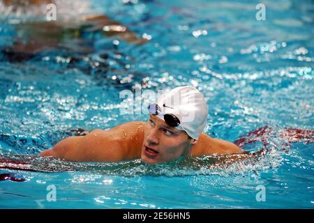 Lors de la qualification de natation préliminaire aux XXIX Jeux Olympiques de Beijing, en Chine, le 9 août 2008. Photo de Gouhier-Hahn-Nebinger/Cameleon/ABACAPRESS.COM Banque D'Images