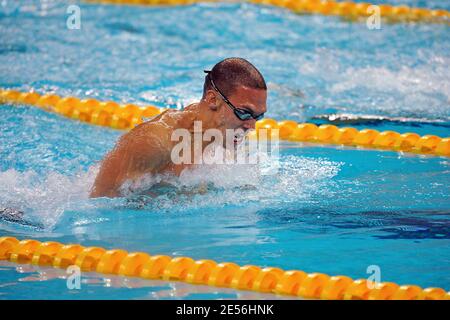 Lors de la qualification de natation préliminaire aux XXIX Jeux Olympiques de Beijing, en Chine, le 9 août 2008. Photo de Gouhier-Hahn-Nebinger/Cameleon/ABACAPRESS.COM Banque D'Images