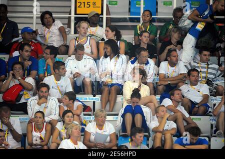 Lors de la qualification de natation préliminaire aux XXIX Jeux Olympiques de Beijing, en Chine, le 9 août 2008. Photo de Gouhier-Hahn-Nebinger/Cameleon/ABACAPRESS.COM Banque D'Images