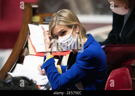 Agnes Pannier-Runacher, ministre de l'Industrie française, assiste à une session de questions au Gouvernement à l'Assemblée nationale française, le 26 janvier 2021 à Paris, France. Photo de David Niviere/ABACAPRESS.COM Banque D'Images