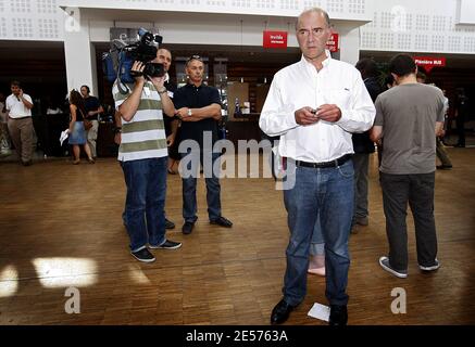 Pierre Moscovici sur le troisième de l'université d'été du parti socialiste à la Rochelle, France, le 30 août 2008. Photo de Patrick Bernard/ABACAPRESS.COM Banque D'Images