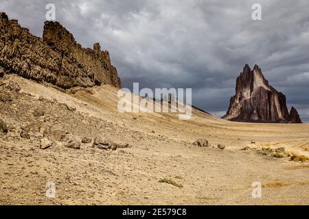 Shiprock, Nouveau-Mexique, États-Unis Banque D'Images