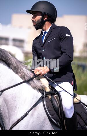 Défi mondial de saut à la FEI Israël 2019 Banque D'Images