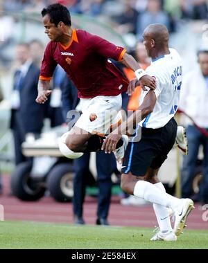 La coupe italienne EN TANT que Roma contre Inter Milan au stade olympique de Rome. Rome a gagné : AS Roma 6 Inter Milan 2. Rome, Italie. 5/9/2007. [[cal]] Banque D'Images