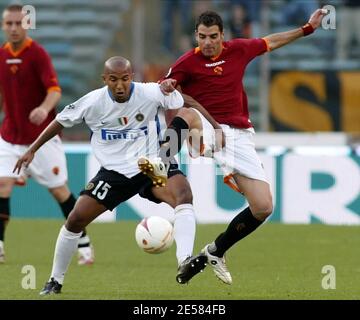 La coupe italienne EN TANT que Roma contre Inter Milan au stade olympique de Rome. Rome a gagné : AS Roma 6 Inter Milan 2. Rome, Italie. 5/9/2007. [[cal]] Banque D'Images