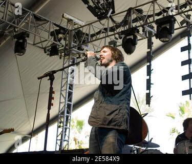 James Blunt se produit au festival de musique de Cochella en 2006. [[laj]] Banque D'Images