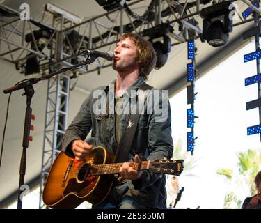 James Blunt se produit au festival de musique de Cochella en 2006. [[laj]] Banque D'Images