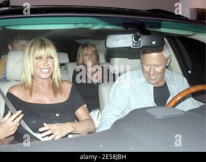 Suzanne Somers aime dîner à Malibu, en Californie, le 9/1/07. [[mar]] Banque D'Images