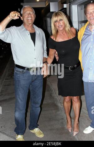 Suzanne Somers aime dîner à Malibu, en Californie, le 9/1/07. [[mar]] Banque D'Images