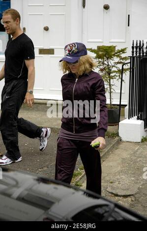 Madonna à sa séance régulière de gym. Londres, Royaume-Uni. 9/7/07. [[carte]] Banque D'Images