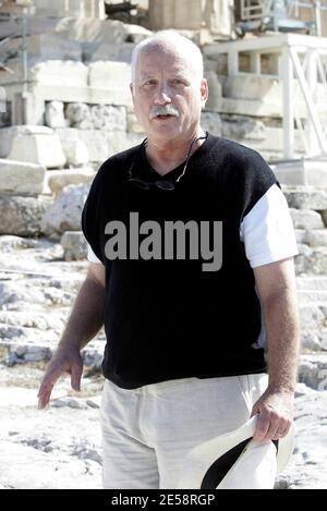 Richard Dreyfuss et Nia Vardalos filmant la nouvelle comédie « Ma vie dans les ruines » à l'Acropole d'Athènes, Grèce. 10/15/07. [[aav]] Banque D'Images