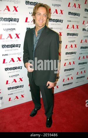 Larry Birkhead arrive à la discothèque LAX le réveillon du nouvel an pour la fête organisée par Paris et Nicky Hilton. Las Vegas, Nevada 12/31/07. [[cas]] Banque D'Images