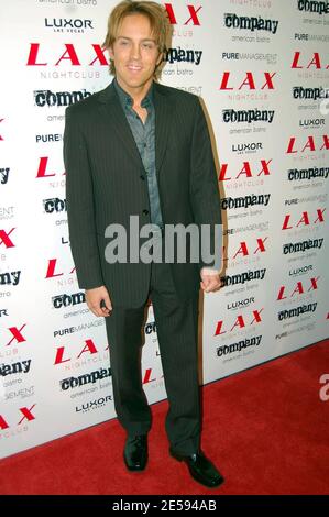 Larry Birkhead arrive à la discothèque LAX le réveillon du nouvel an pour la fête organisée par Paris et Nicky Hilton. Las Vegas, Nevada 12/31/07. [[cas]] Banque D'Images