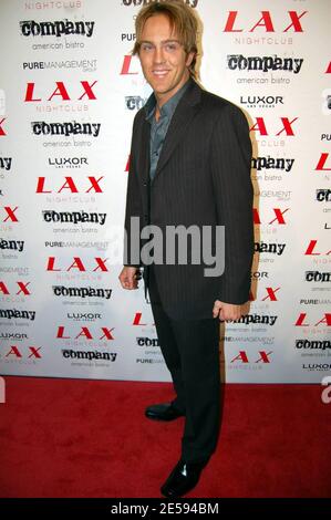 Larry Birkhead arrive à la discothèque LAX le réveillon du nouvel an pour la fête organisée par Paris et Nicky Hilton. Las Vegas, Nevada 12/31/07. [[cas]] Banque D'Images