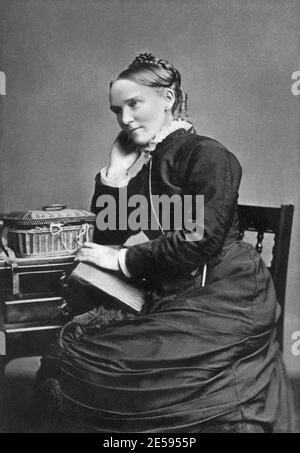 Frances Ridley Havergal (1836-1879), écrivain et poète chrétien anglais, dans un portrait d'Elliott & Fry le 1er février 1879. Banque D'Images