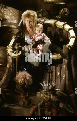 David Bowie, 'Labyrinth' (1986) Tri-star photos / référence du fichier # 34082-281THA Banque D'Images