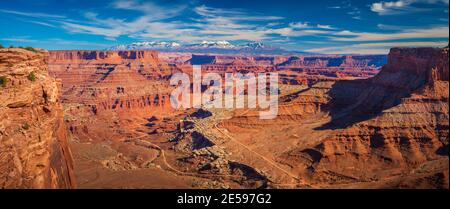 Canyonlands National Park est un parc national américain situé dans le sud-est de l'Utah près de la ville de Moab. Banque D'Images