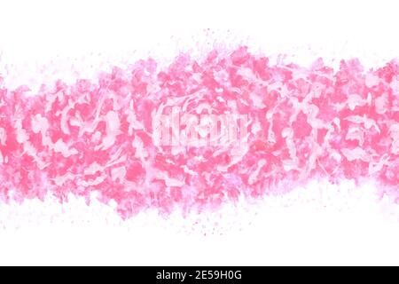 printemps rose couleur fleur abstrait ou naturel vintage aquarelle peinture à la main fond, illustration florale, rose image Banque D'Images