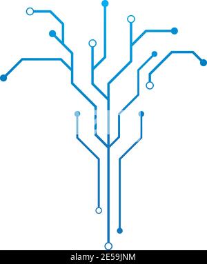 modèle de vecteur d'illustration de circuit Illustration de Vecteur
