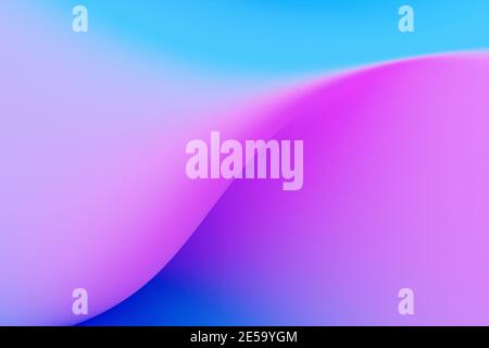 illustration 3d d'une bande de couleurs différentes. Rayures géométriques similaires aux vagues. Motif abstrait de lignes de croisement brillantes bleu et rose Banque D'Images
