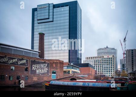 Hyatt Regency Hotel, Regency Wharf, Brimingham, West Midlands, Angleterre, GB, Royaume-Uni Banque D'Images