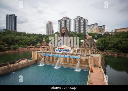 KUALA LUMPUR, MALAISIE - 11 juin 2018 : photo de paysage du Sunway Lagoon Resort, Kuala Lumpur, Malaisie Banque D'Images