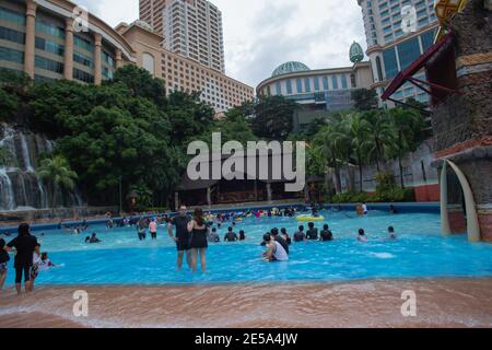 KUALA LUMPUR, MALAISIE - 11 juin 2018 : photo de paysage du Sunway Lagoon Resort, Kuala Lumpur, Malaisie Banque D'Images