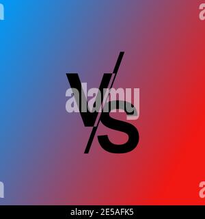 Contre les lettres VS. ICÔNE DE vecteur VS. Icône versus sur fond dégradé. Eps10 Illustration de Vecteur