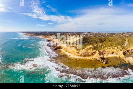 St Pauls Beach près de Sorrente, Australie Banque D'Images