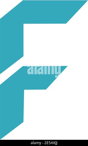 Lettre F icône vecteur illustration design Illustration de Vecteur