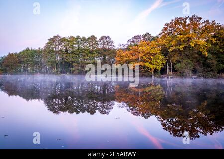 Les belles couleurs d'automne en Angleterre Banque D'Images