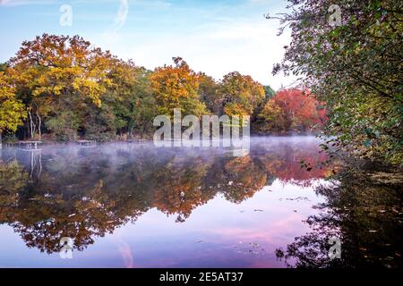 Les belles couleurs d'automne en Angleterre Banque D'Images