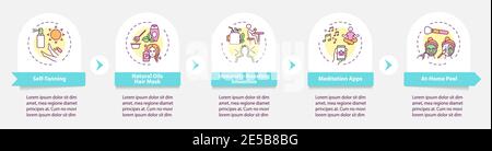 Modèle d'infographie vectoriel de soins de beauté Illustration de Vecteur