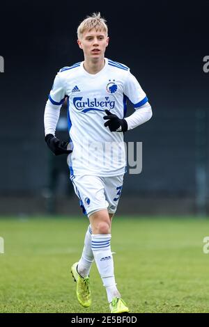 Frederiksberg, Danemark. 27 janvier 2021. Hakon Haraldsson (38) du FC Copenhague vu lors du match d'essai entre le FC Copenhague et le GF d'Aarhus au centre de formation du FC Copenhague à Frederiksberg. (Crédit photo : Gonzales photo/Alamy Live News Banque D'Images