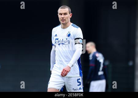 Frederiksberg, Danemark. 27 janvier 2021. Andreas Bjelland (5) du FC Copenhagen vu lors du match d'essai entre le FC Copenhagen et le GF d'Aarhus au centre de formation du FC Copenhagen à Frederiksberg. (Crédit photo : Gonzales photo/Alamy Live News Banque D'Images