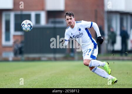 Frederiksberg, Danemark. 27 janvier 2021. Karlo Bartolec (17) du FC Copenhague vu lors du match d'essai entre le FC Copenhague et le GF d'Aarhus au centre de formation du FC Copenhague à Frederiksberg. (Crédit photo : Gonzales photo/Alamy Live News Banque D'Images