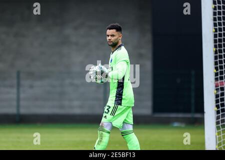 Frederiksberg, Danemark. 27 janvier 2021. Sten Grytebust (13) du FC Copenhagen vu lors du match d'essai entre le FC Copenhagen et le GF d'Aarhus au centre de formation du FC Copenhagen à Frederiksberg. (Crédit photo : Gonzales photo/Alamy Live News Banque D'Images