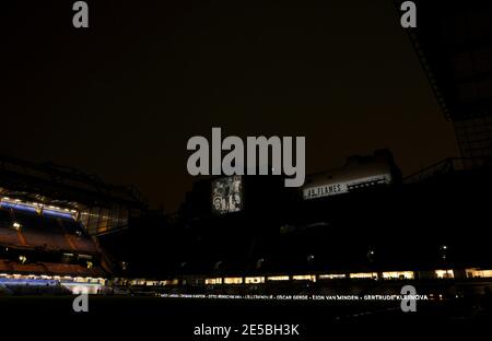 La campagne Flames de 49 pour marquer le jour commémoratif de l'Holocauste avant le match de la Premier League à Stamford Bridge, Londres. Date de la photo: Mercredi 27 janvier 2021. Banque D'Images