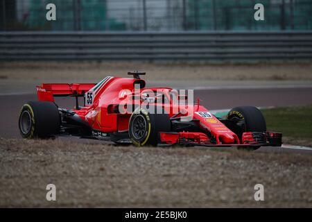 Maranello, Italie. 27 janvier 2021. #55 Carlos Sainz Jr Ferrari pendant Carlos Sainz Ferrari SF71H tests privés de Formule 1 2021, Championnat de Formule 1 à Maranello, Italie, janvier 27 2021 crédit: Independent photo Agency/Alamy Live News Banque D'Images