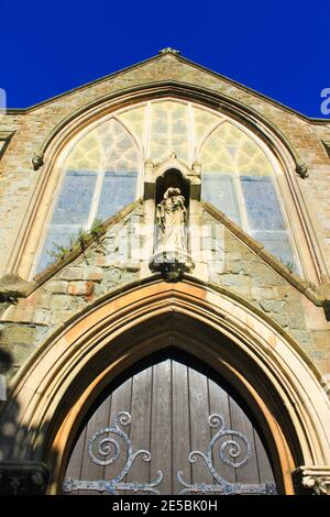 Le bâtiment de l'église paroissiale de St Mary & St Erewythe, Folkestone Banque D'Images
