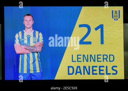 WAALWIJK, PAYS-BAS - JANVIER 27: Lennerd Daneels de RKC Waalwijk pendant le match néerlandais Eredivisiie entre RKC Waalwijk et Fortuna Sittard à Mand Banque D'Images