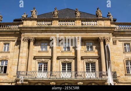 Opéra Margravial (MARKGRFLICHES OPERNHAUS) dans la ville de Bayreuth, Bavière, région haute-Franconie, Allemagne Banque D'Images