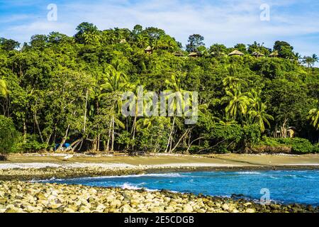 La découverte de la côte du Costa Rica rural, péninsule d'Osa, au Costa Rica, Amérique centrale 2015 Banque D'Images