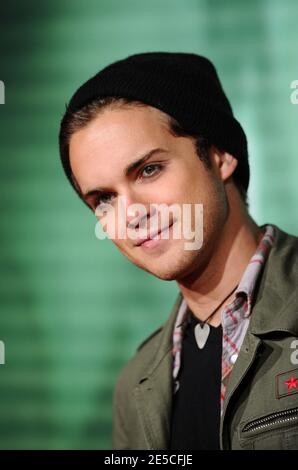 Thomas Dekker participe à la première mondiale de la « quarantaine » qui s'est tenue à la Knott's Scary Farm à Los Angeles, CA, États-Unis, le 9 octobre 2008. Photo de Lionel Hahn/ABACAPRESS.COM Banque D'Images