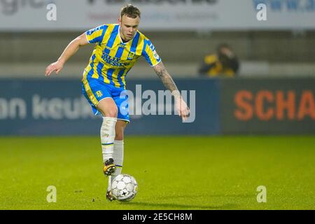 WAALWIJK, PAYS-BAS - JANVIER 27: Lennerd Daneels de RKC Waalwijk pendant le match néerlandais Eredivisiie entre RKC Waalwijk et Fortuna Sittard à Mand Banque D'Images