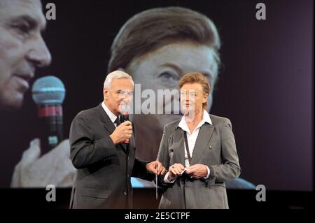 Bernard Fornas, PDG de Cartier, et Aude Zieseniss de Thuin, fondatrice et PDG du Forum des femmes, assistent à la quatrième édition de la rencontre mondiale du Forum des femmes au centre international de Deauville, en Normandie, du 16 au 18 octobre 2008. Photo par ABACAPRESS.COM Banque D'Images