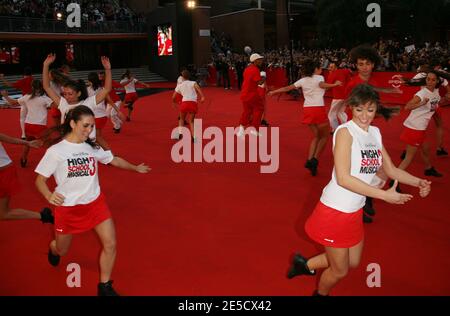 Illustration sur le tapis rouge pour la projection de 'High School musical 3' au 3e 'Festival du film de Rome' à Rome, Italie, le 26 octobre 2008. Photo de Denis Guignebourg/ABACAPRESS.COM Banque D'Images