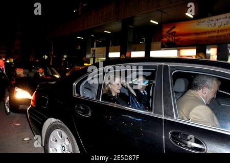 L'actrice française Catherine Deneuve a vu son arrivée à son hôtel, alors qu'elle participe au 16ème Festival International du film de Damas à Damas, Syrie, le 7 novembre 2008. Photo par Ammar Abd Rabbo/ABACAPRESS.COM Banque D'Images